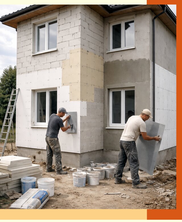 Утепление дома из газобетона в Кыштыме от 4362 руб./м² — заказать у ТепломастерКшт